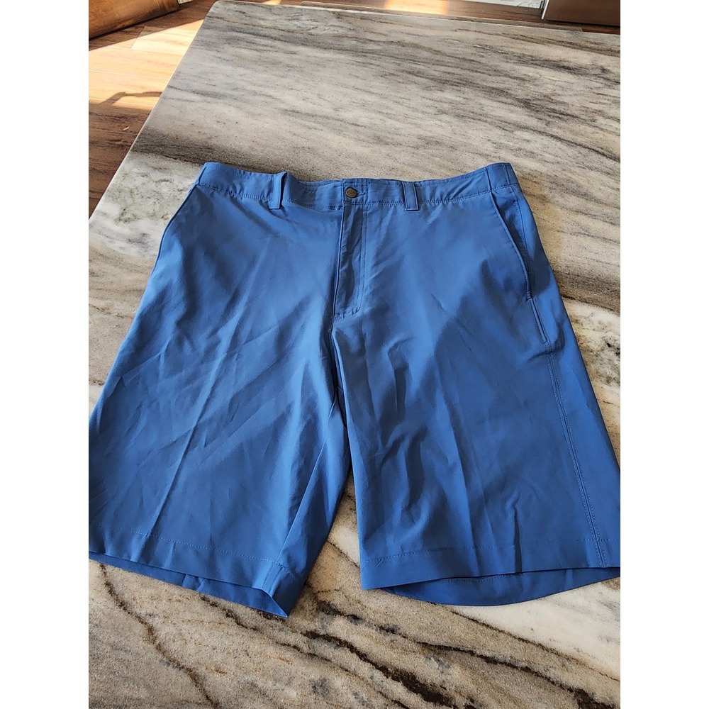 Callaway Mens Blue Performance Golf Shorts Size 36 Stretch Flat Front SU27342